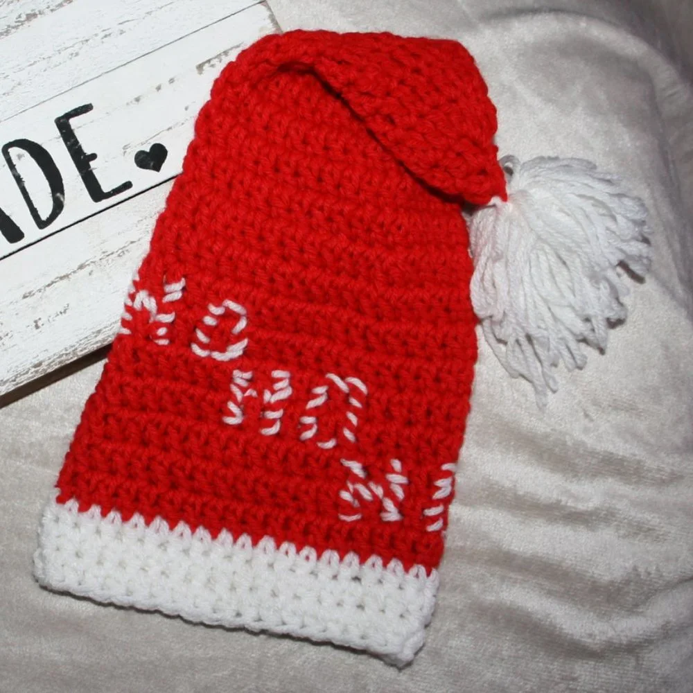 🎅 Handmade Santa Hat · 0–3 Months
